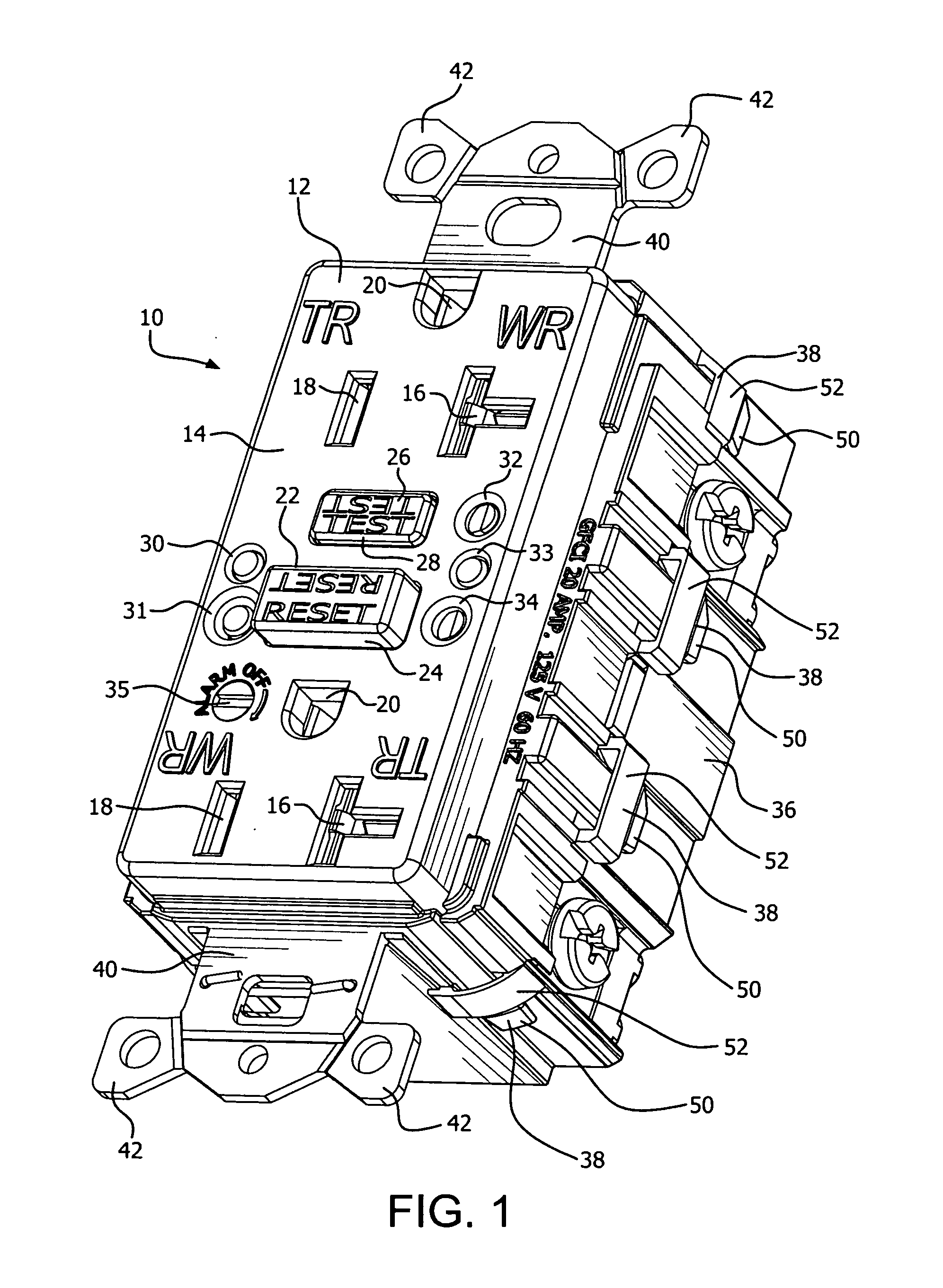 GFCI Test Monitor Circuit