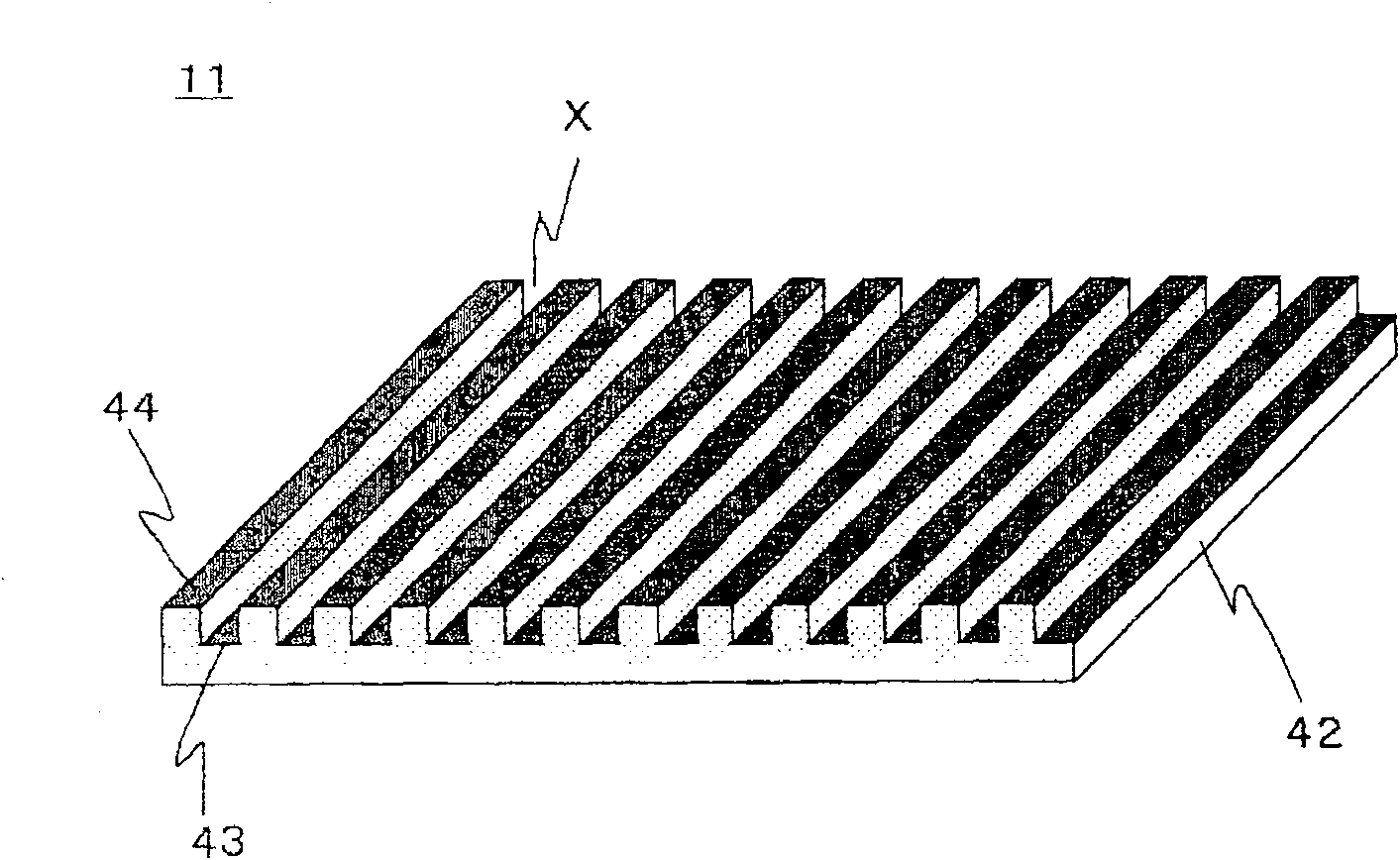 Grid polarizing film, method for manufacturing grid polarizing film, optical laminate, method for manufacturing optical laminate, and liquid crystal display apparatus