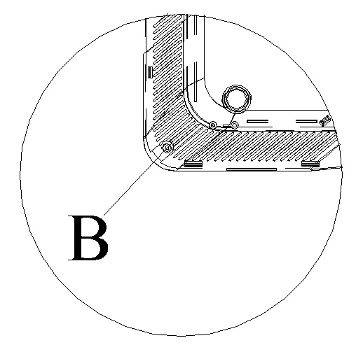 Punching die suitable for cambered holes