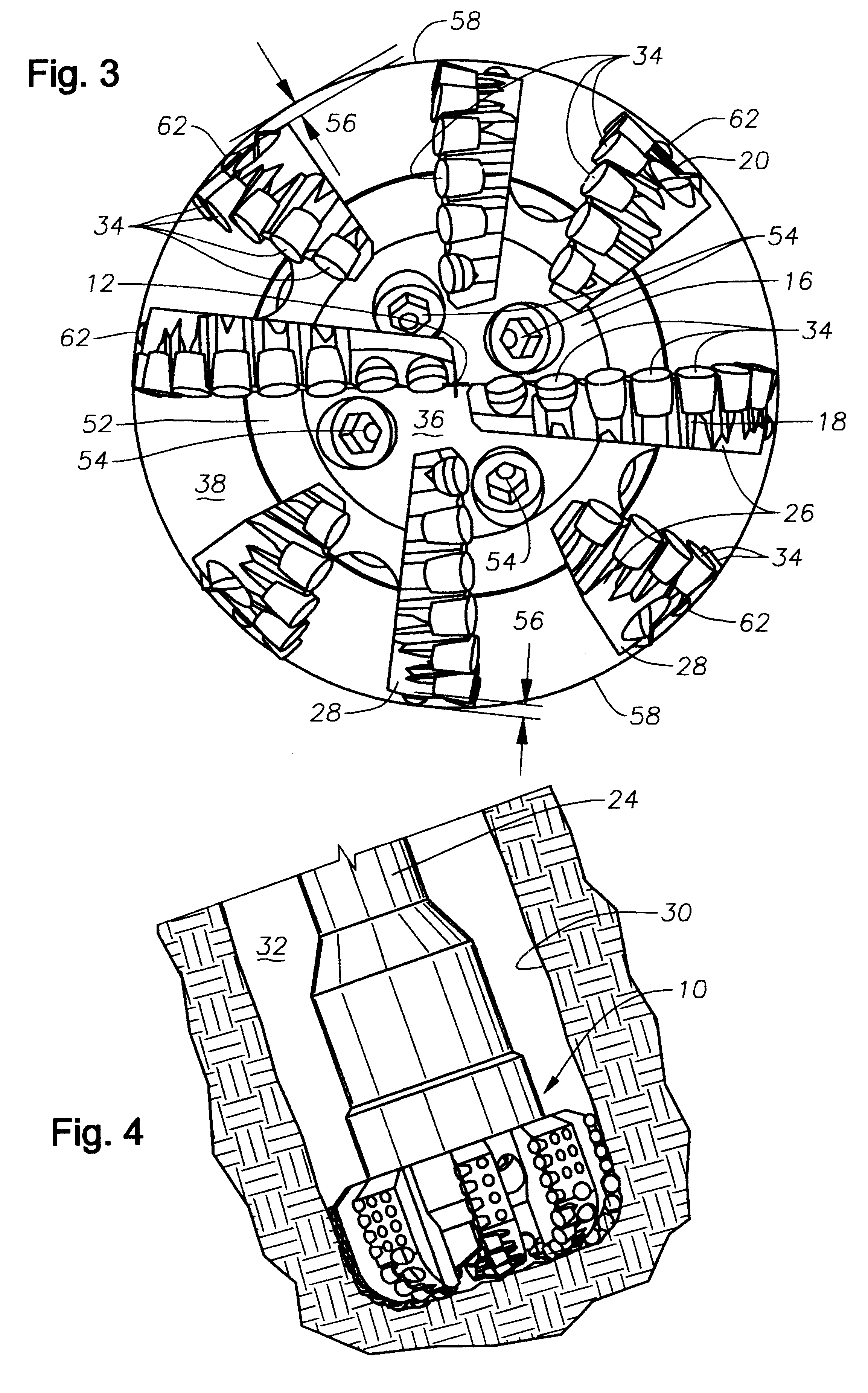 Active gauge cutting structure for earth boring drill bits