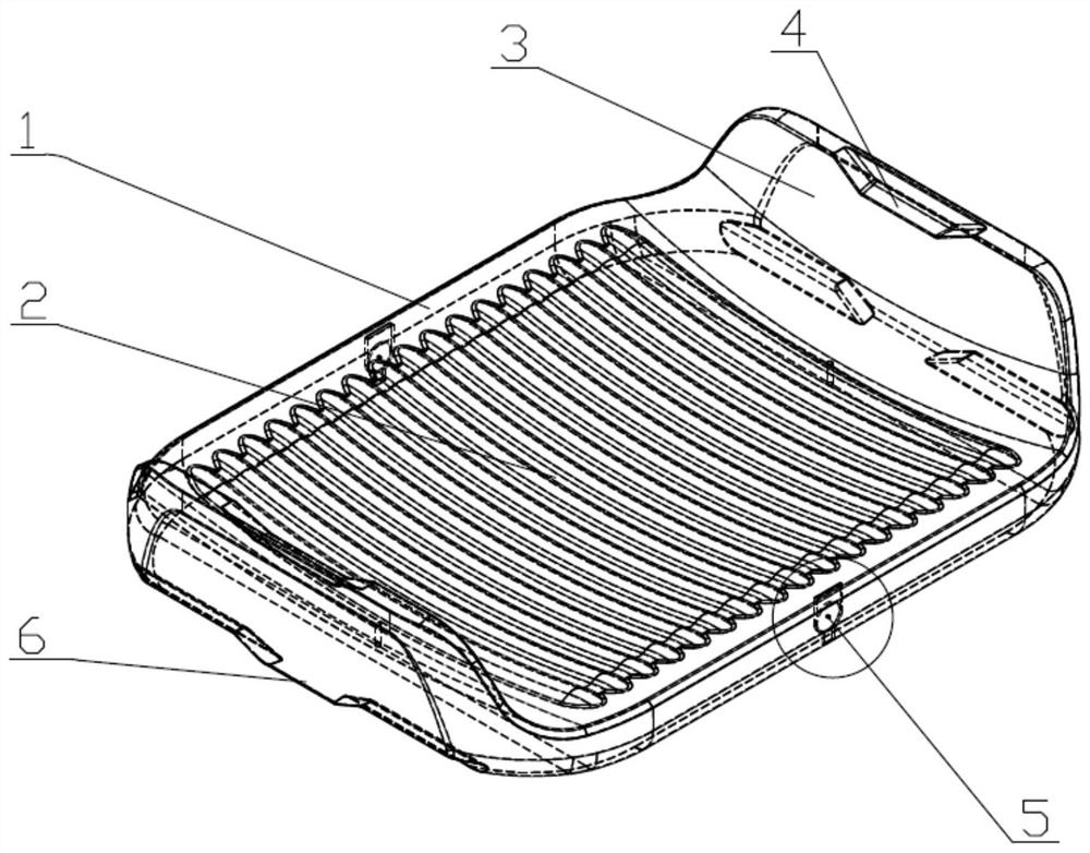 A foamed plastic tray coated with wear-resistant coating