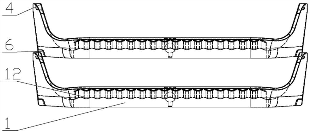 A foamed plastic tray coated with wear-resistant coating