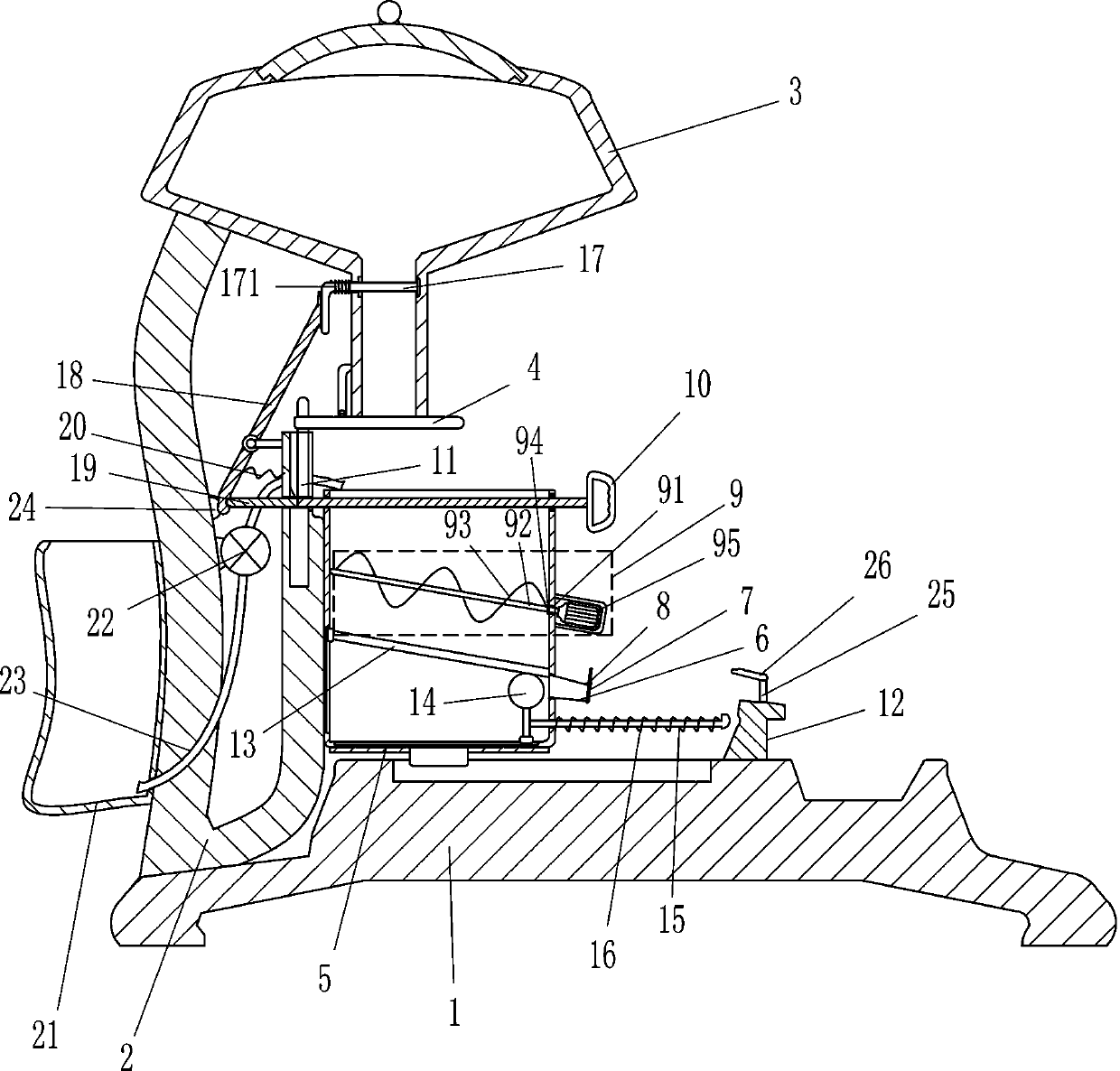 Automatic preparation equipment for building putty