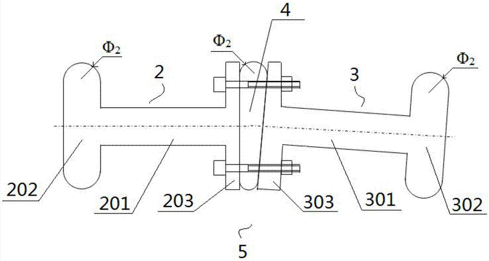 Heavy-water reactor fuel element bent pipe gauge calibration gauge and field calibration method