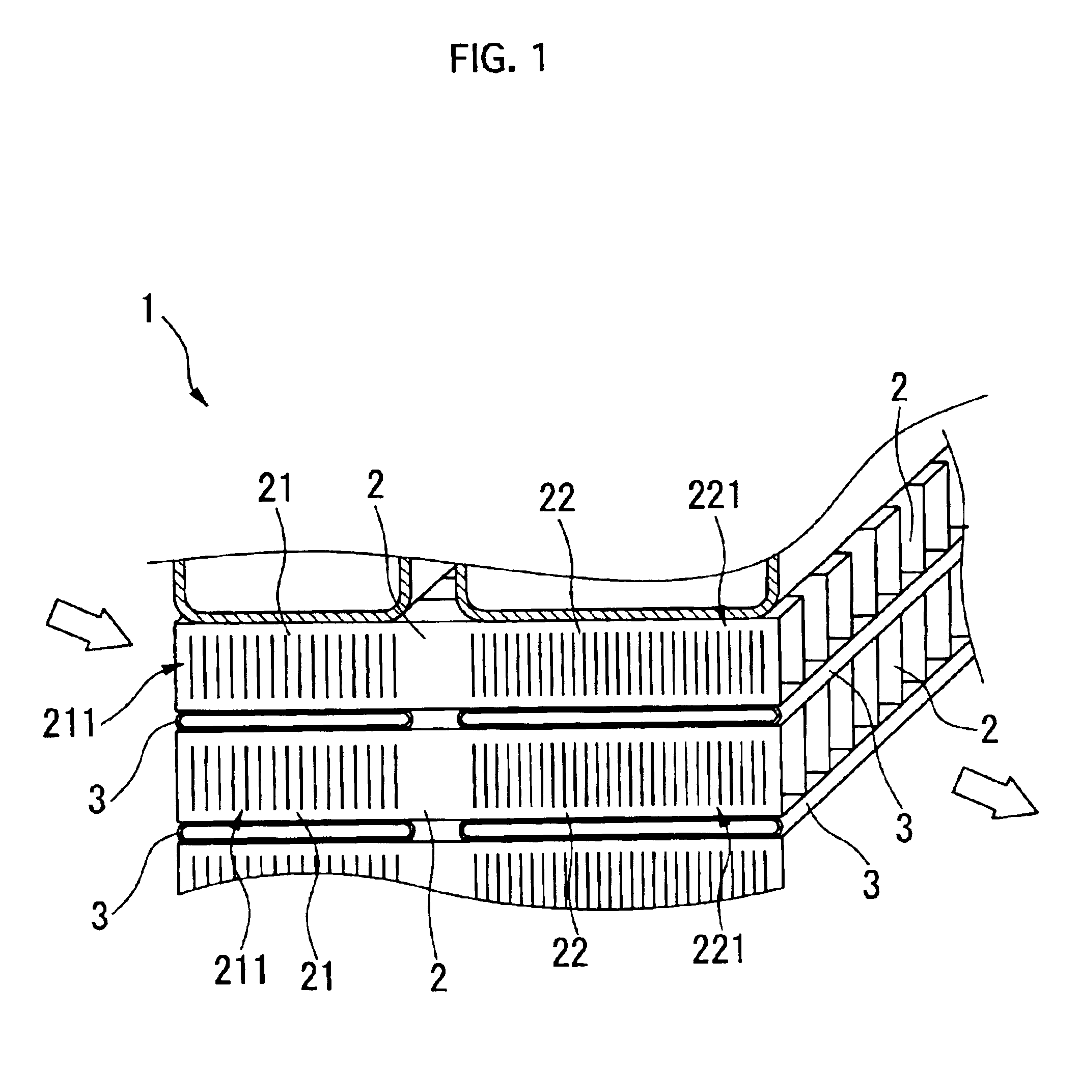 Corrugated fin