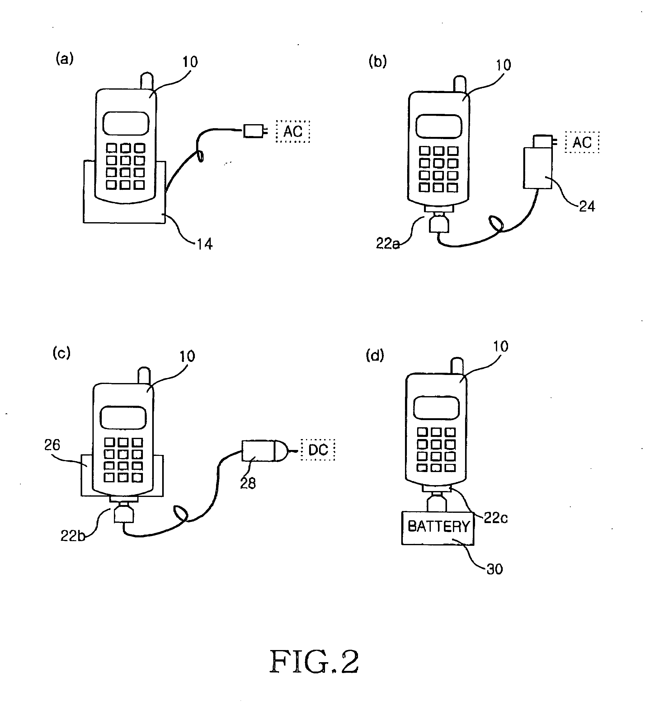 Battery charging device for a mobile apparatus using an ear-microphone jack