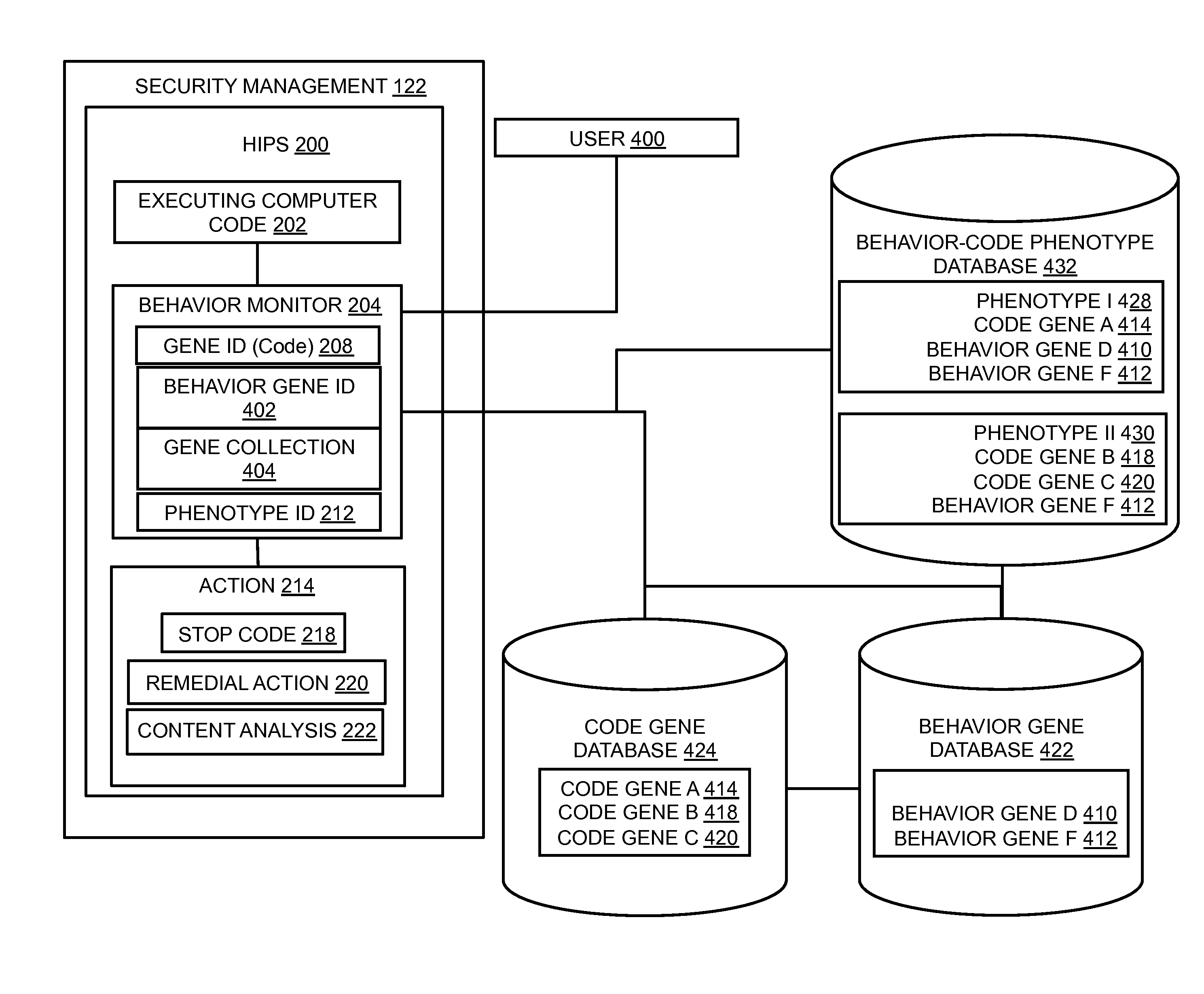 Host intrusion prevention system using software and user behavior analysis