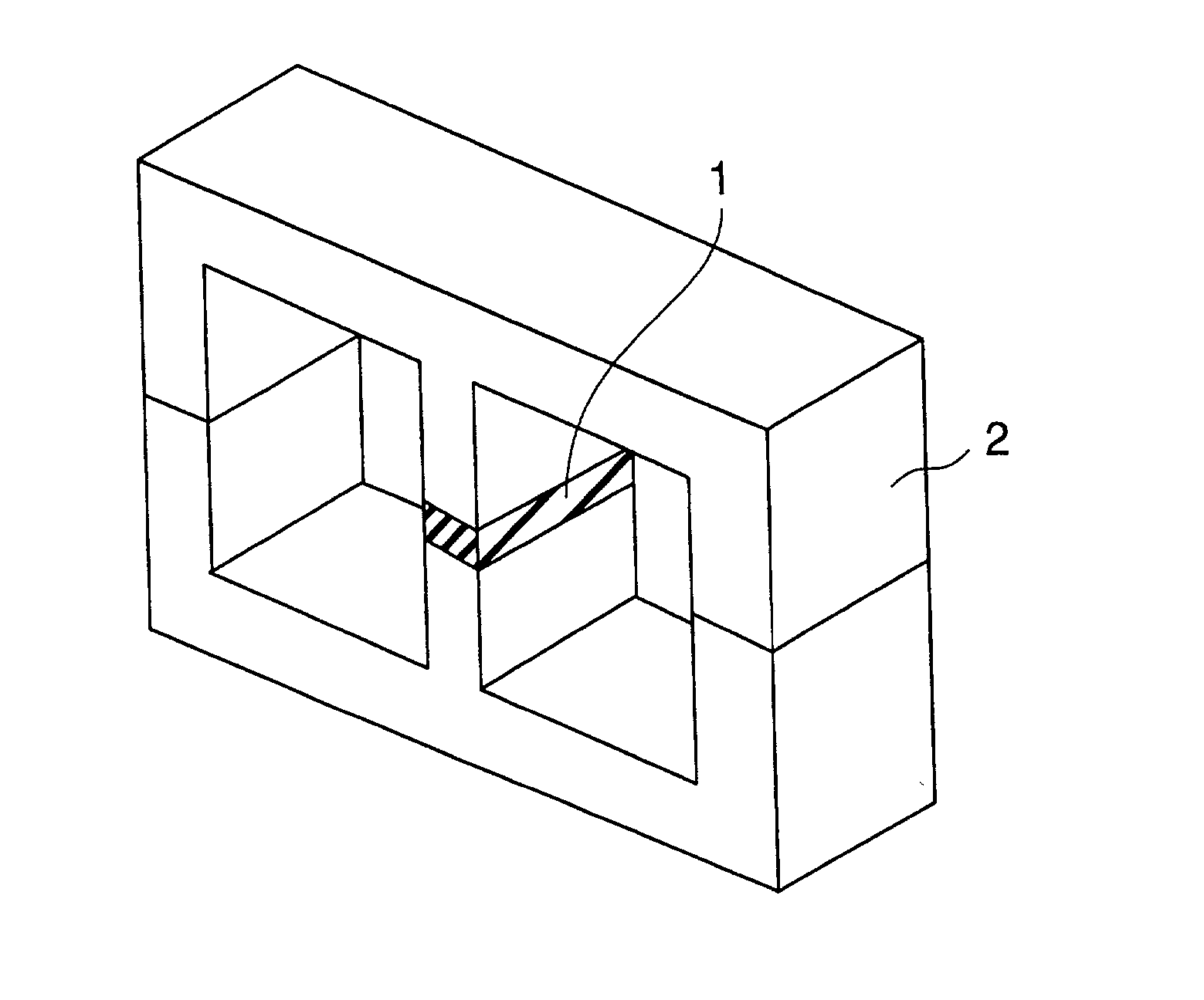 Magnetically biasing bond magnet for improving DC superposition characteristics of magnetic coil