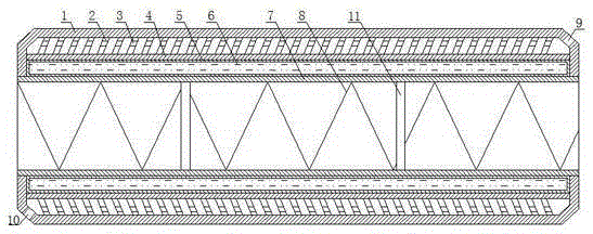 Efficient water-cooling and air-cooling slag cooler