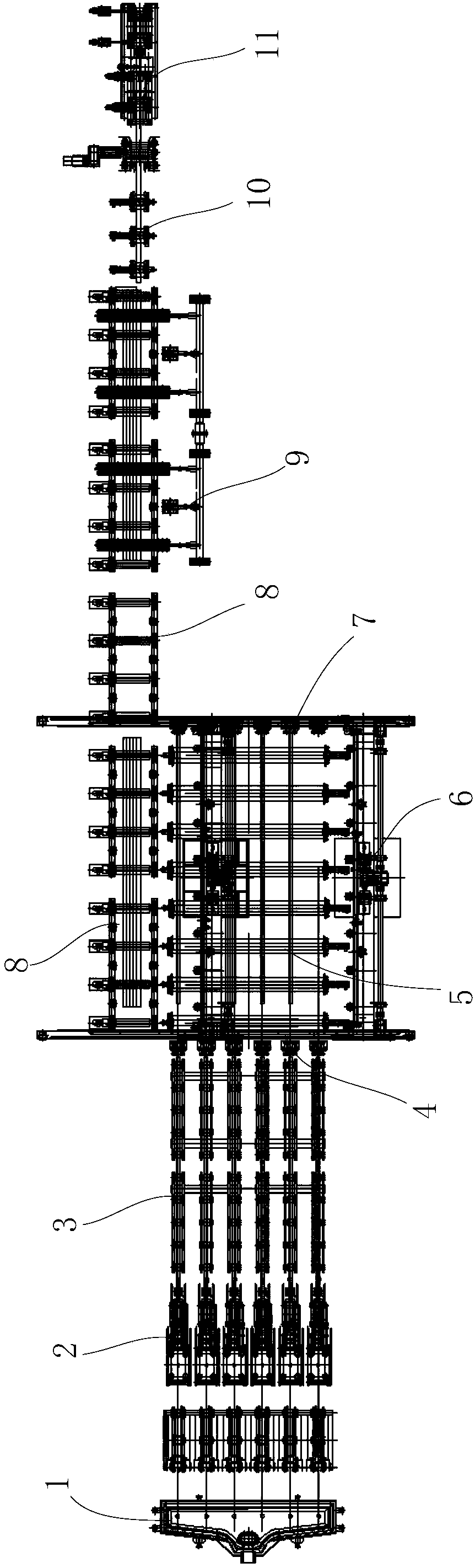 A high-speed direct-feeding and direct-rolling system and method for continuous casting of wire rods