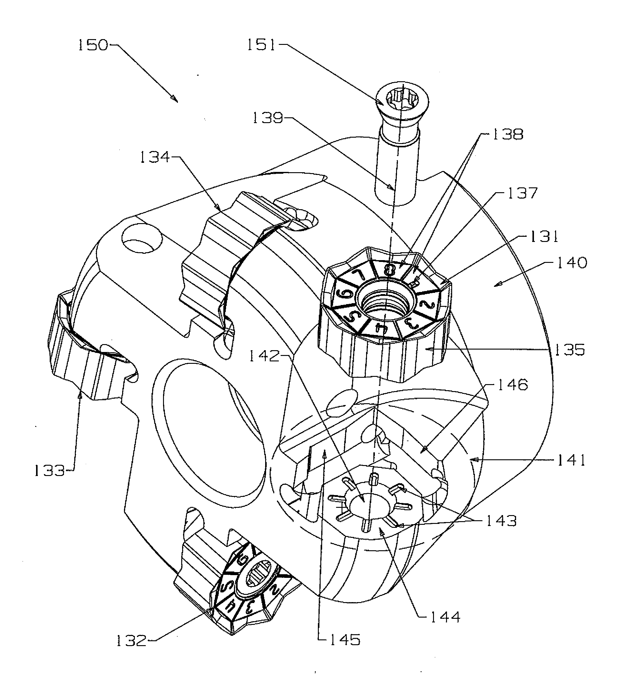 Double-sided cutting inserts with Anti-rotation features