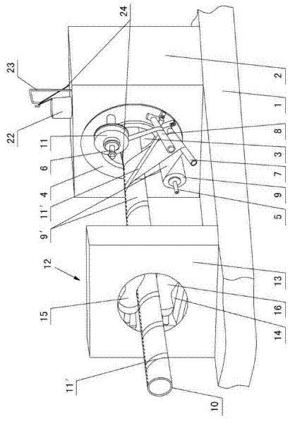 Automatic winding and packaging mechanism of plastic pipe protective film