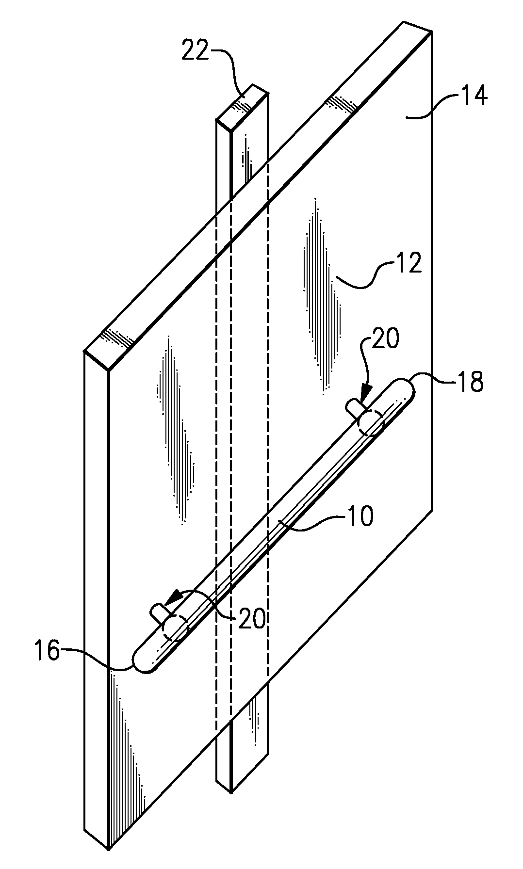 Insert wall anchor for a grab bar