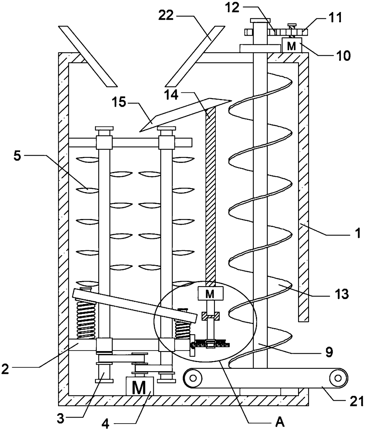 Standing-type straw recycling machine