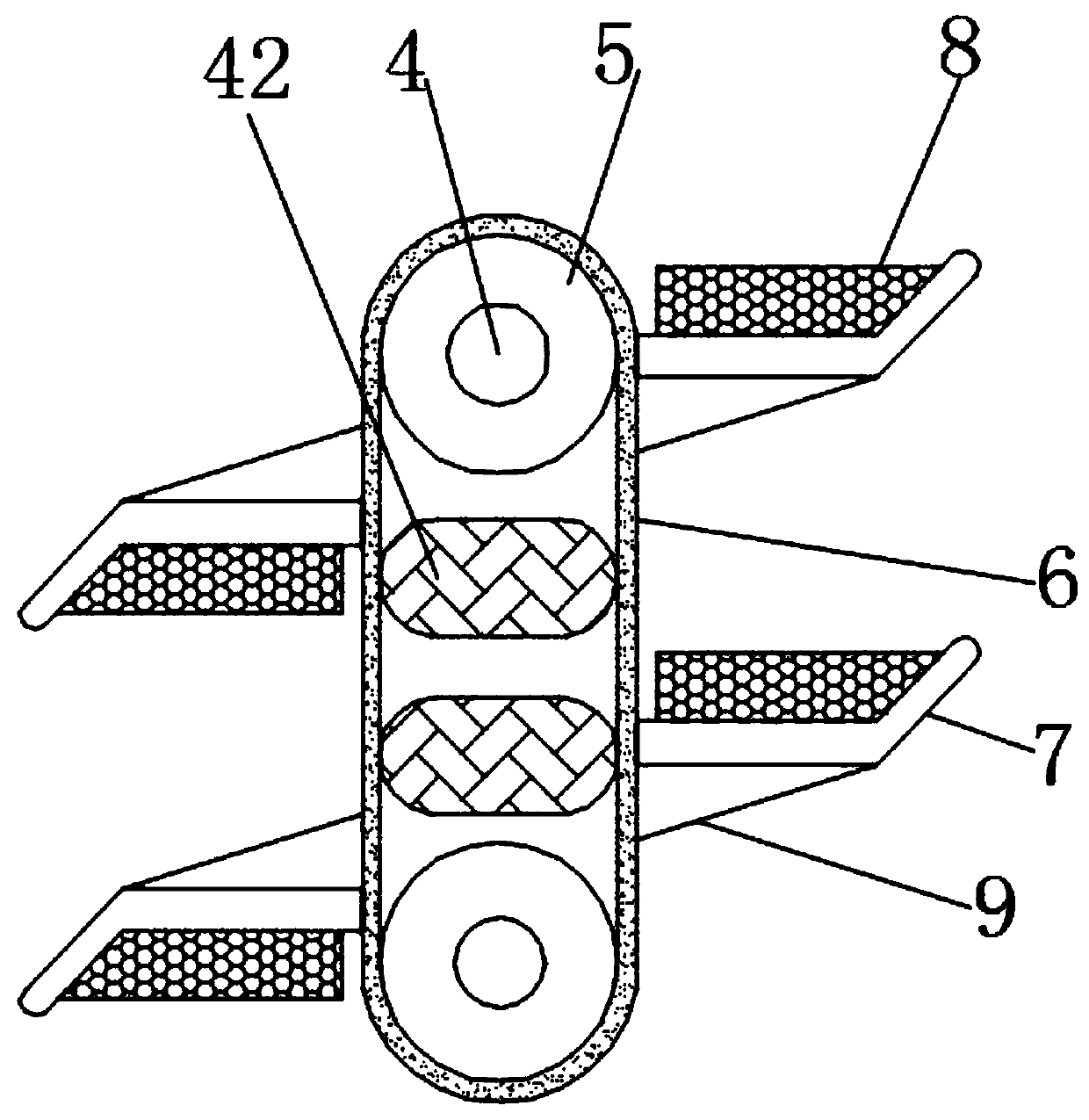 Automatic salvage device for suspended garbage in water