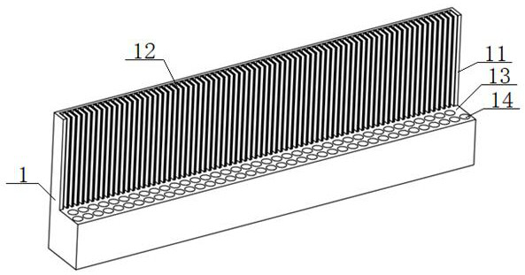 Electromagnetic array type driving device for knitting needle flat knitting machine and control method thereof