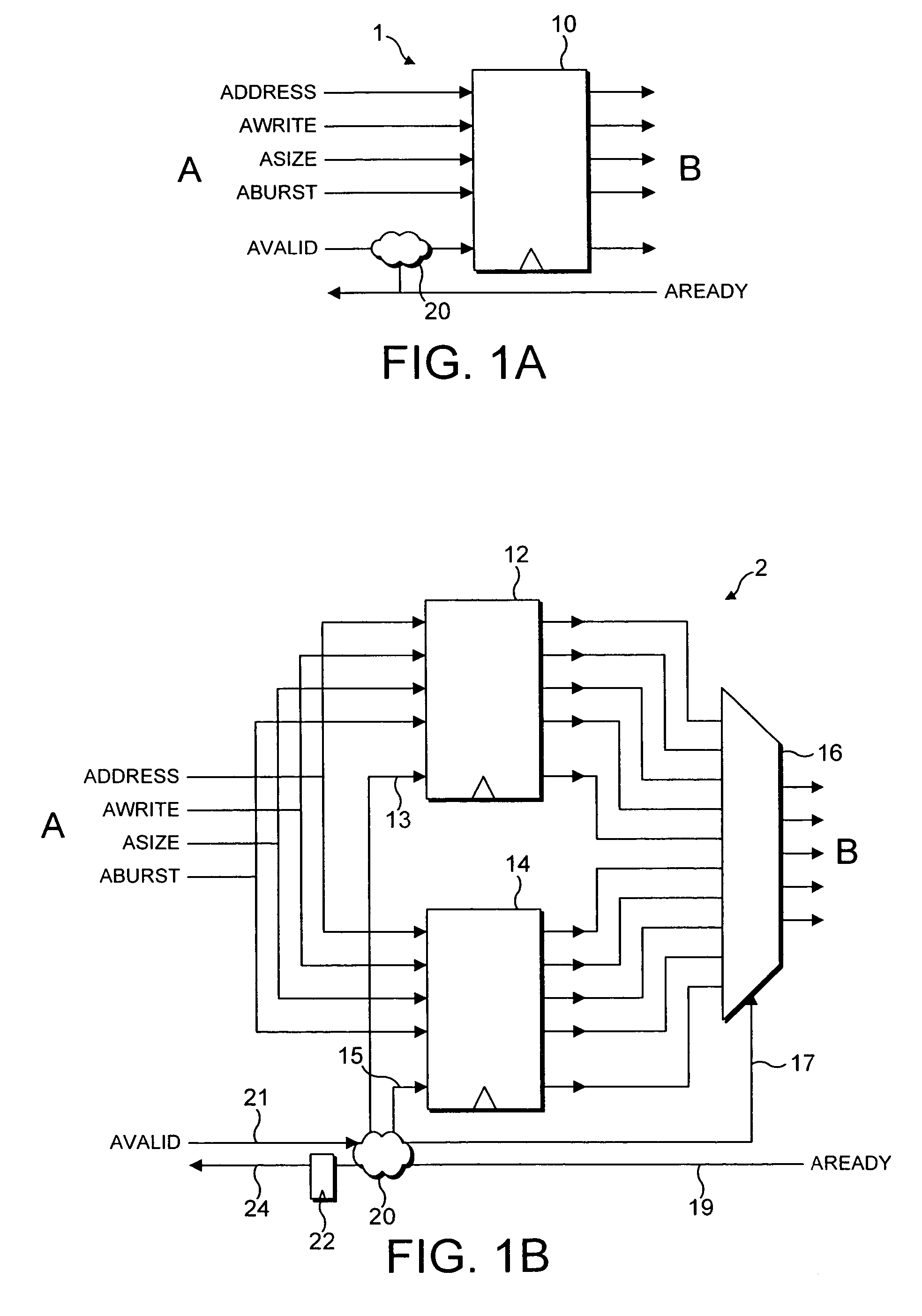 Flexibility of design of a bus interconnect block for a data processing apparatus