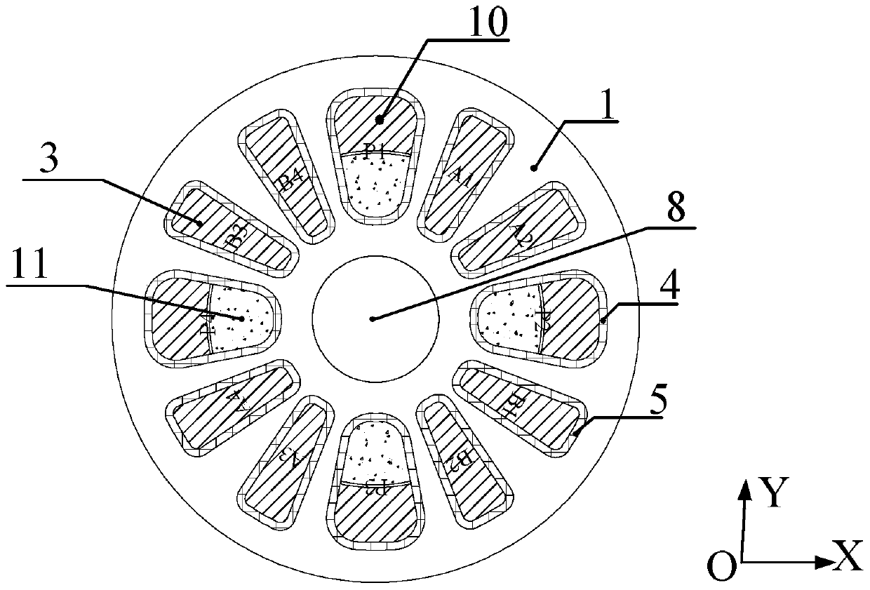 A 12/14 Bearingless Switched Reluctance Motor with Adjustable Air Gap