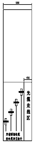 Centralized transfer cabinet for prefabricated cabin of secondary equipment for analog sampling of smart substation