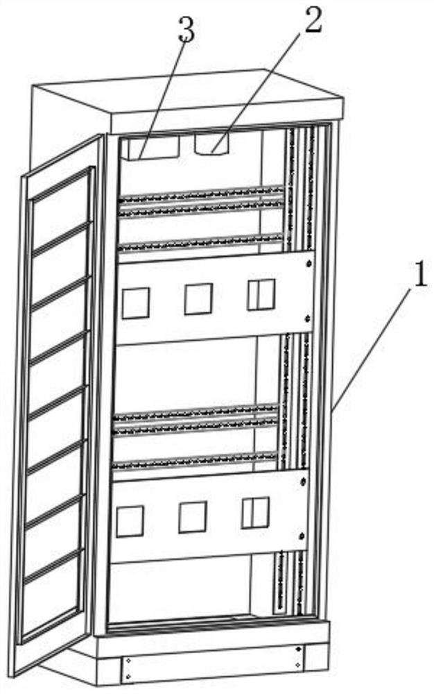 An electrical automation control cabinet with automatic wiring function