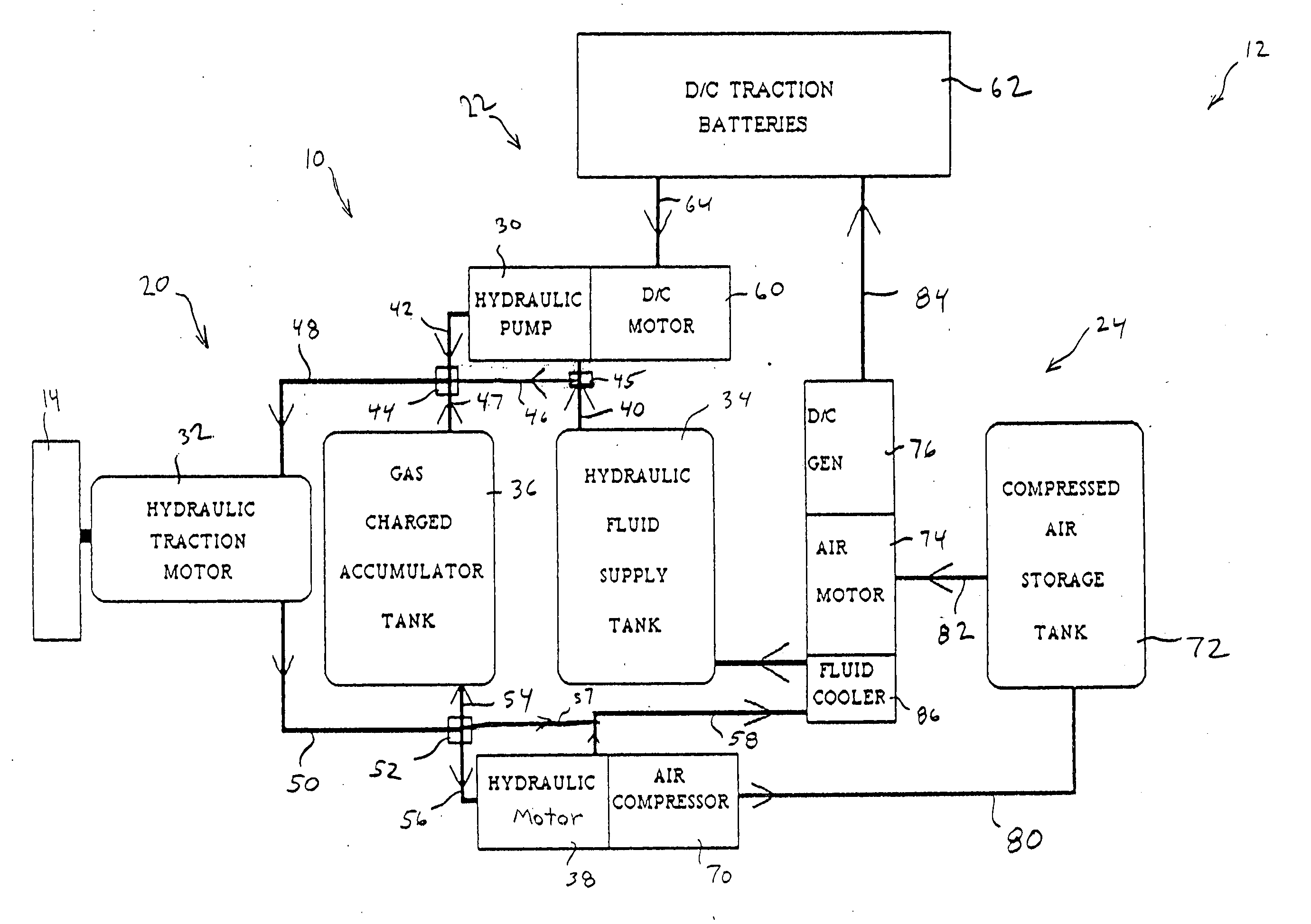 Vehicle system to recapture kinetic energy