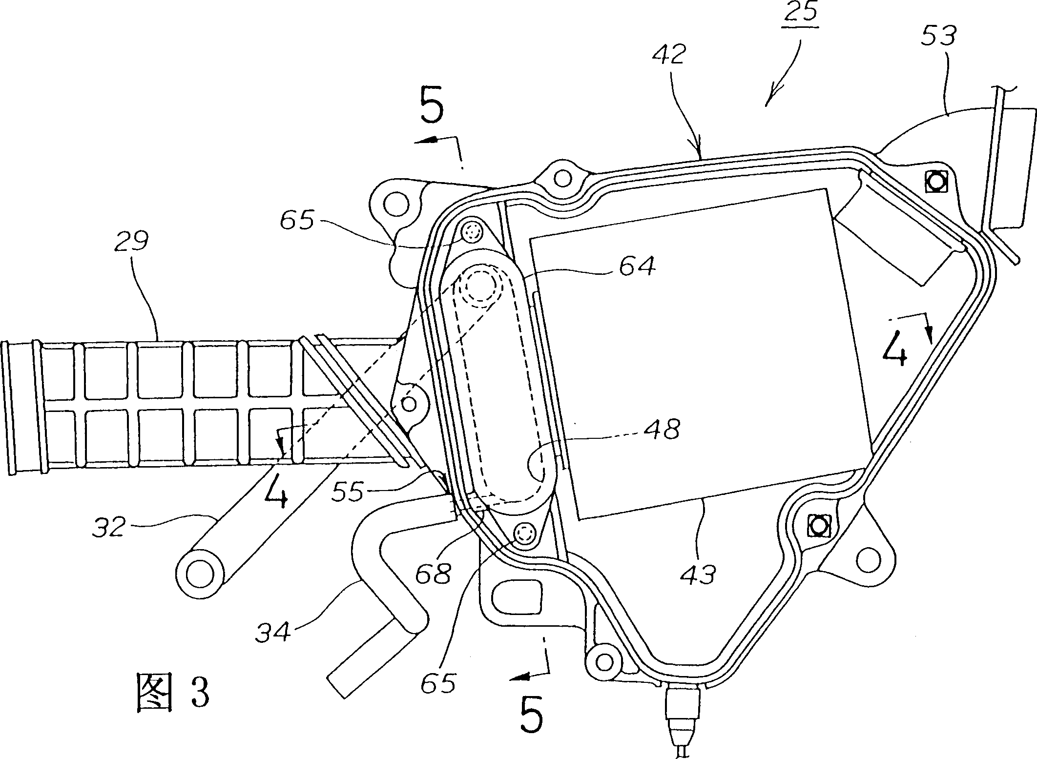 Air filter for motor driving bicycle