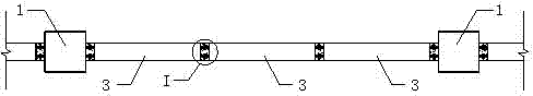 Connection structure of integrally assembled concrete frame and shear wall