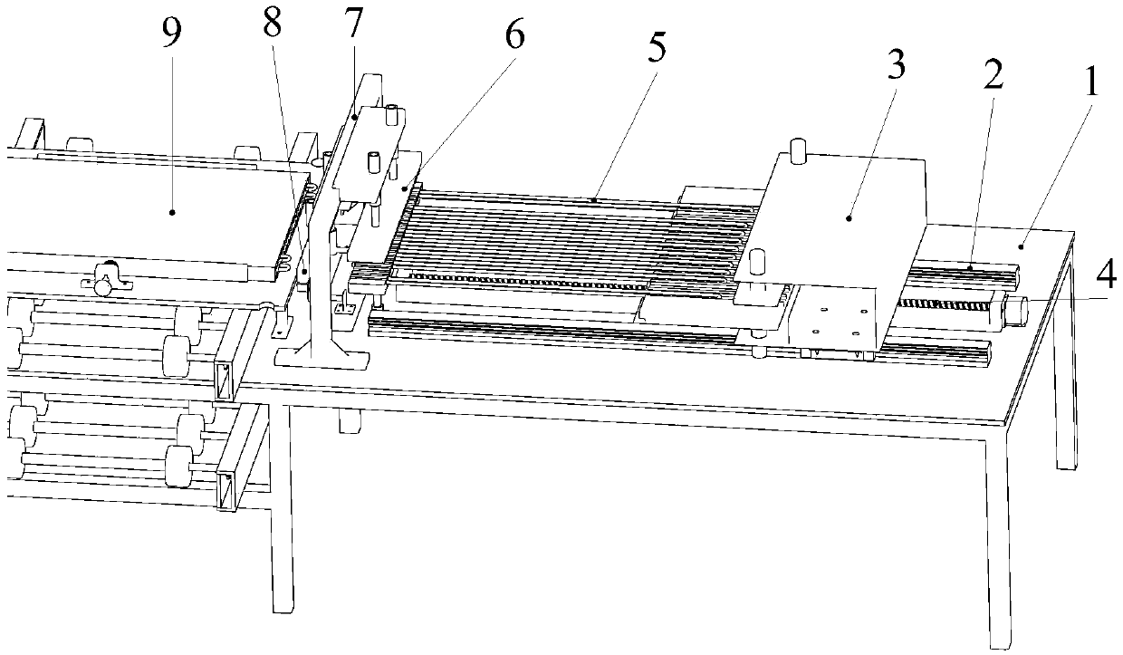 Finned pipe type heat exchanger pipe inserting mechanism