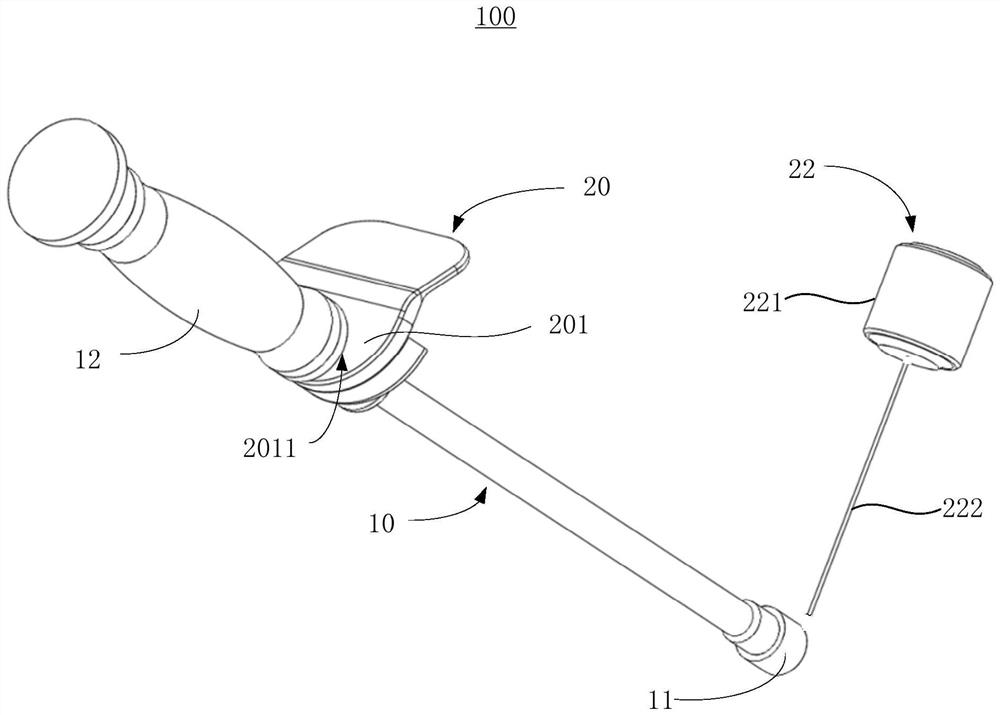 Digital total hip replacement device and calibration method for abduction angle and top rake of digital total hip replacement device