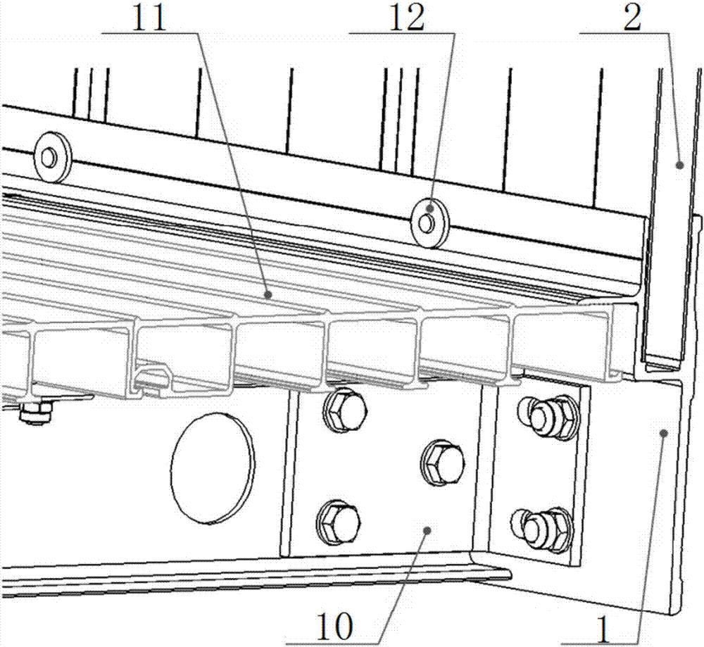 Assembly type light weight logistics carriage structure