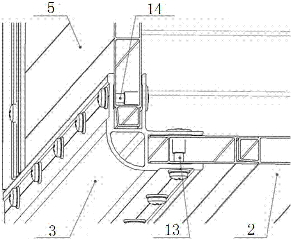 Assembly type light weight logistics carriage structure