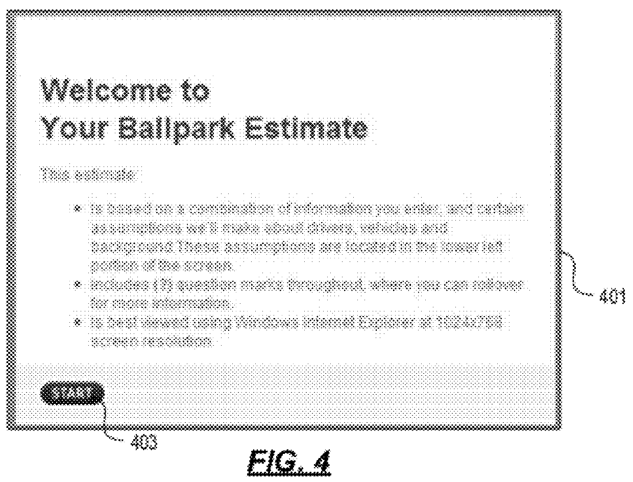 Real-time insurance estimate based on non-personal identifying information