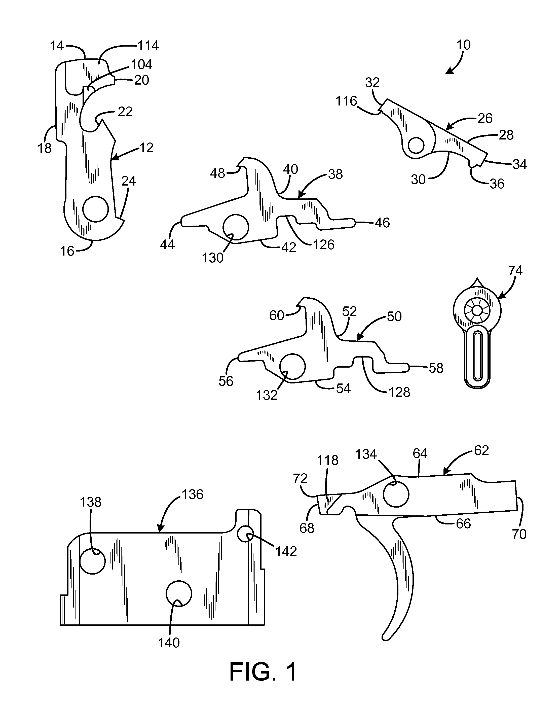 Trigger group for semi-automatic firearms