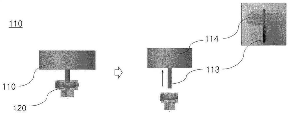 Ultra-hard insert product burr removing device using electric brush