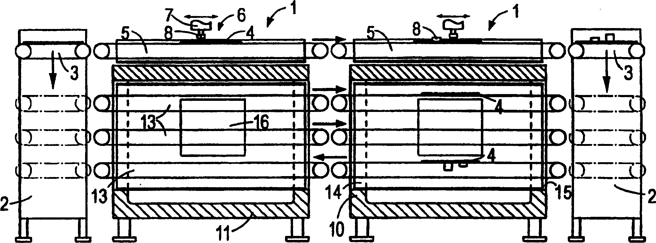 Assembly device for assembling substrates and assembling line with said assembling apparatus