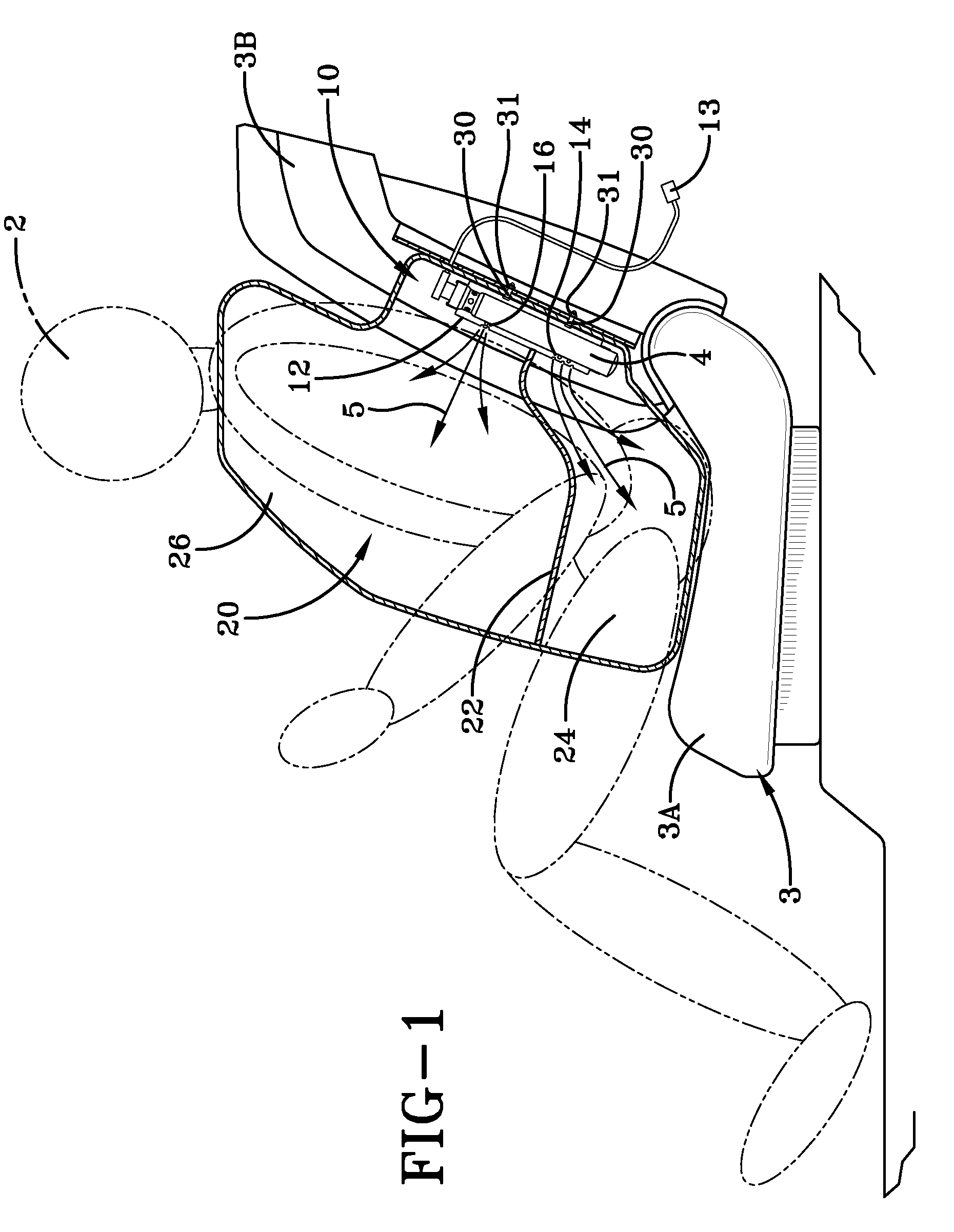 Seat mounted side impact airbag module