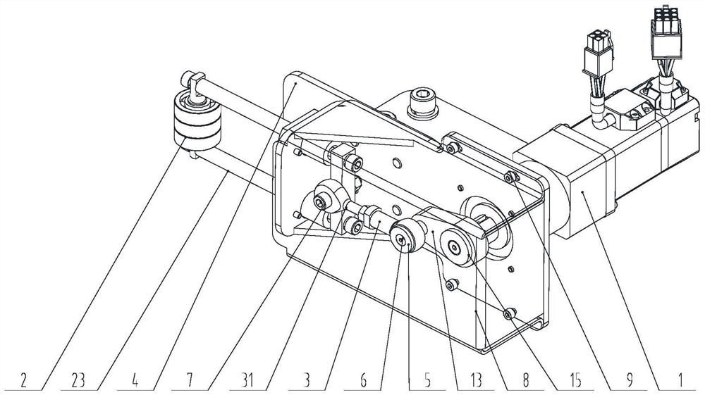 Telescopic redirection device of conveying line