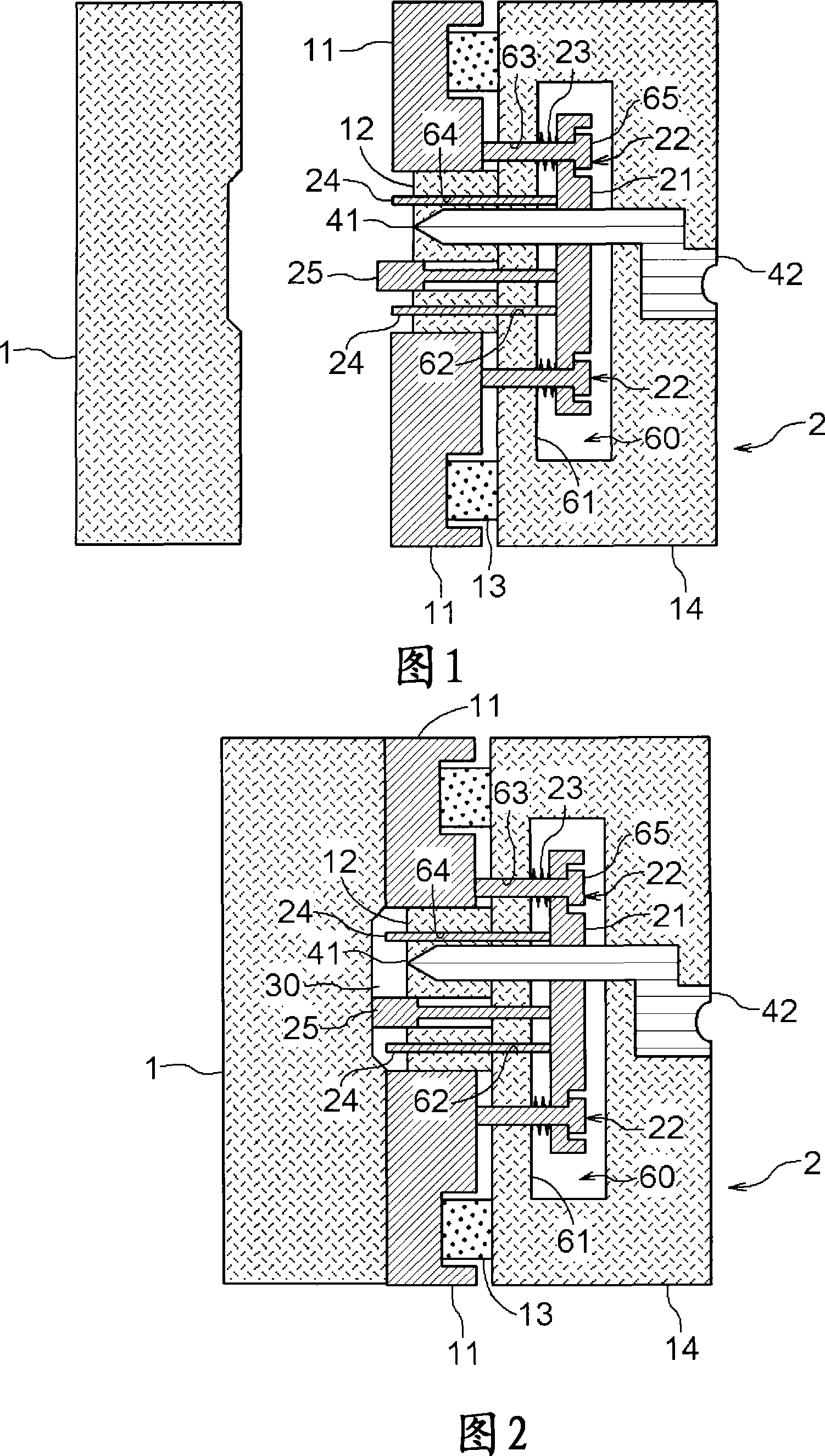 Die for injection compression molding