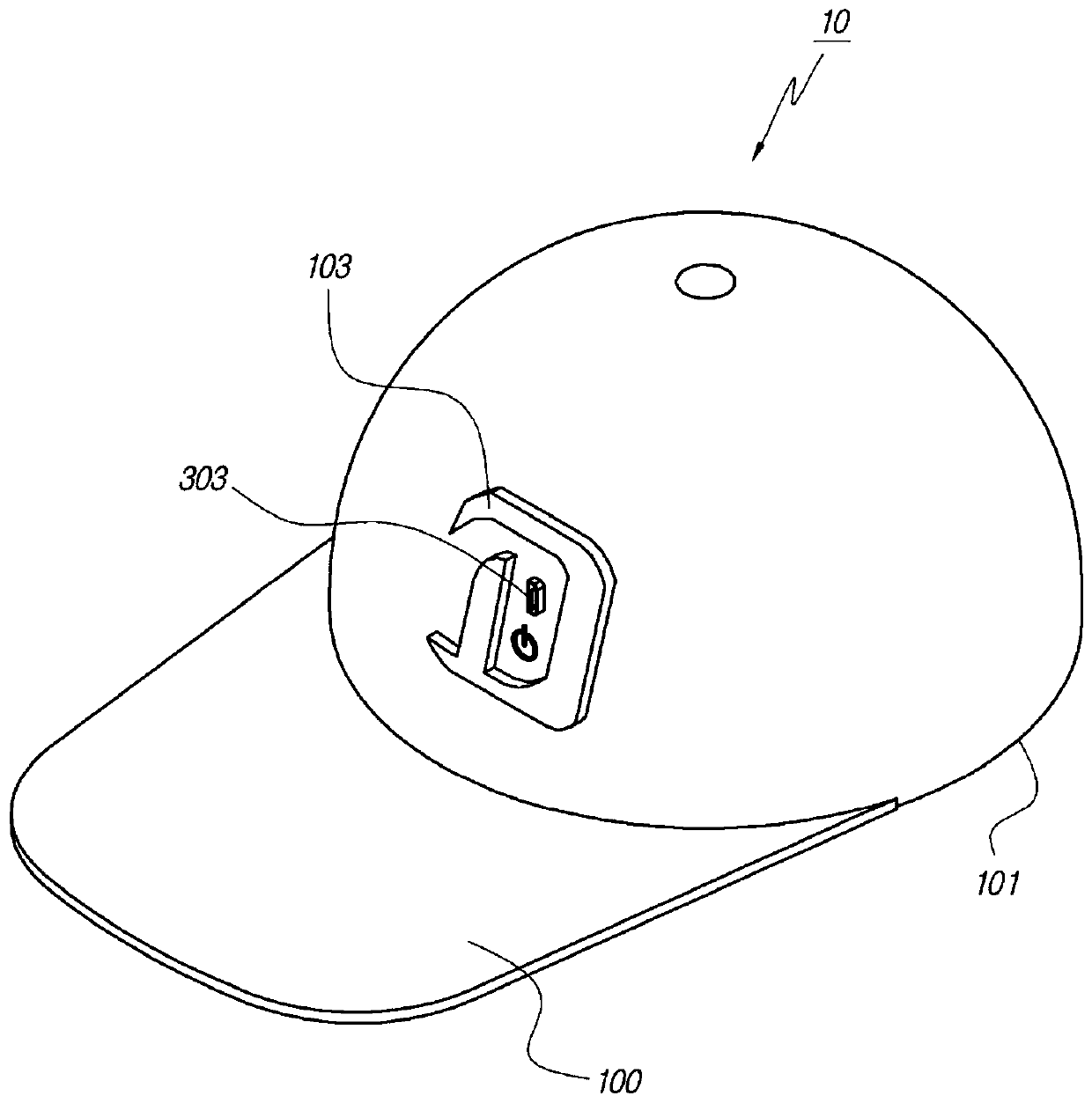 Stylish cap having LED module