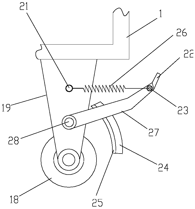 Clip type caterpillar band stacking machine