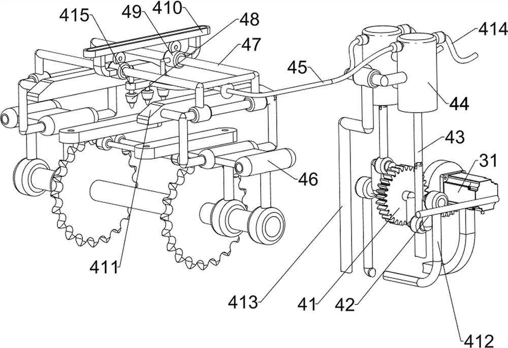 Effective spraying device for wet tissue liquid during wet tissue production