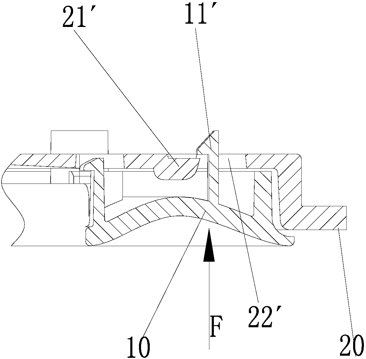 Anti-dropping assembly structure and refrigerator