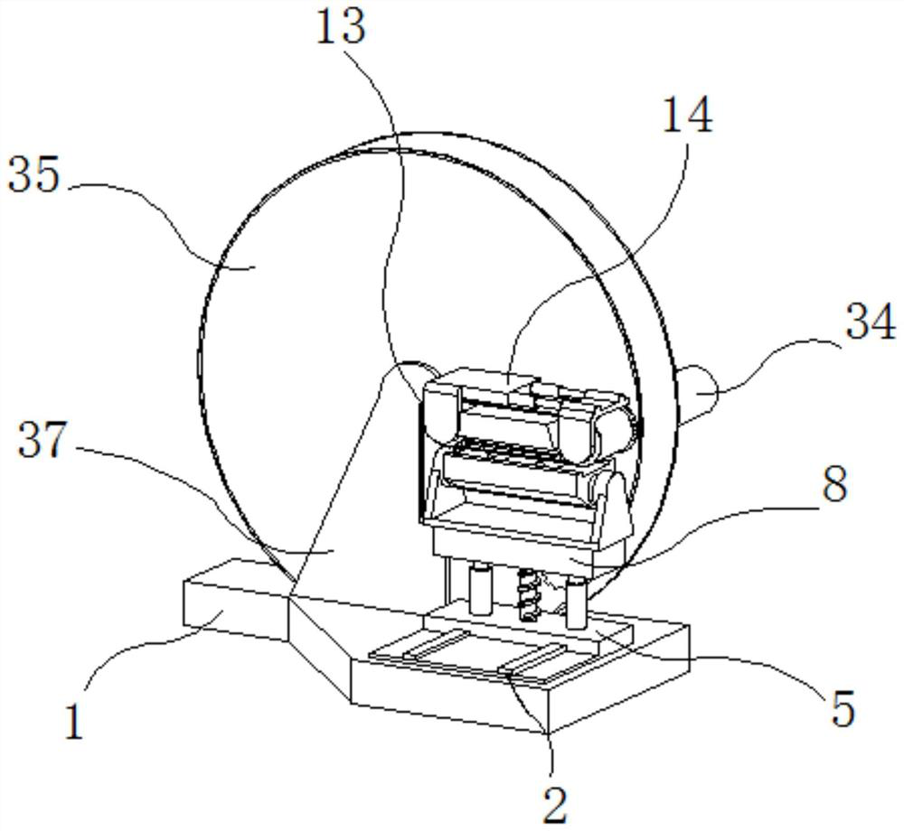 A processing device with detectable error and easy adjustment for high-precision parts