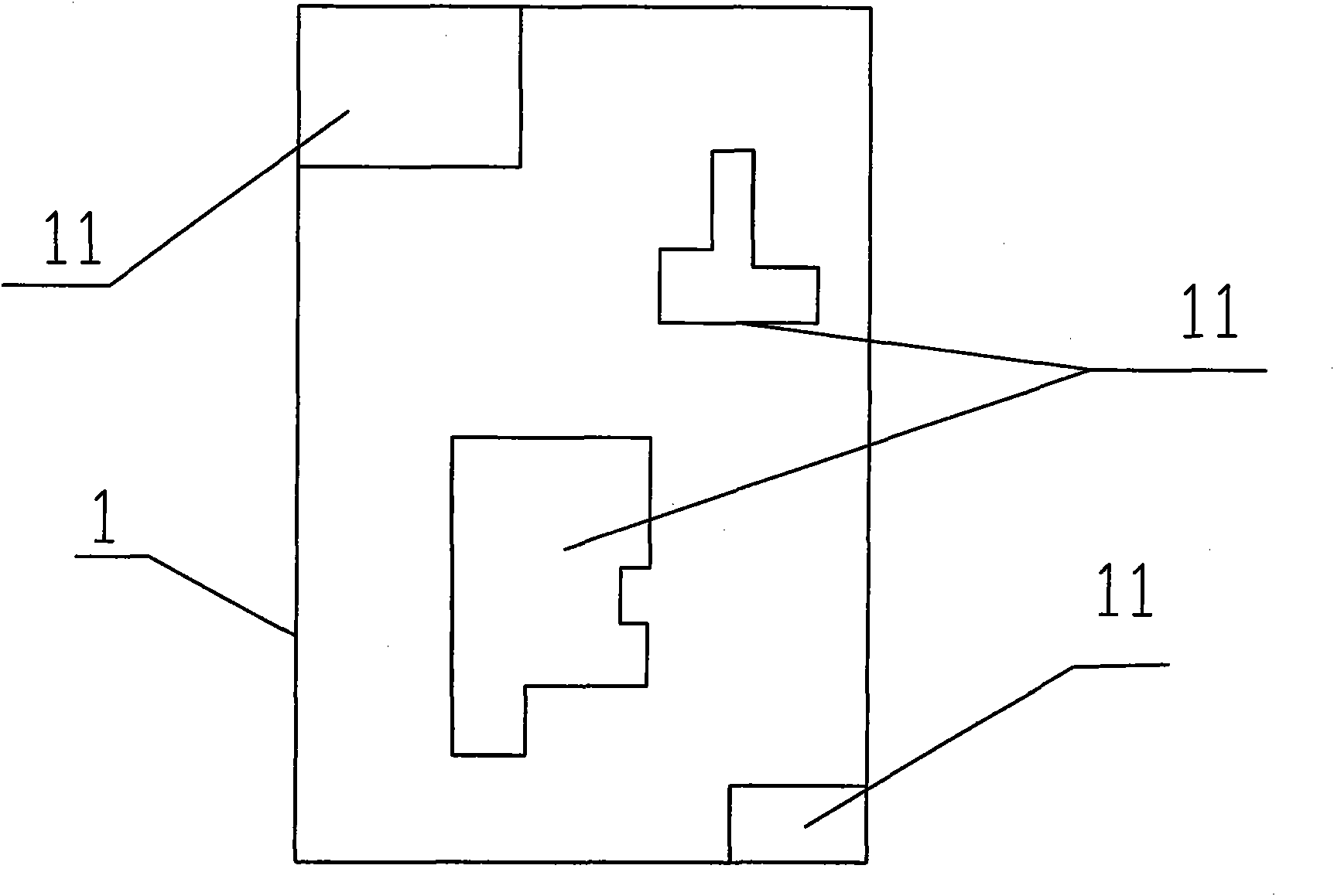 Internal board structure for printed circuit board