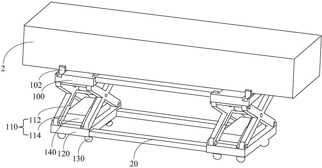 Transport platform system and application construction method thereof