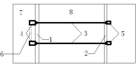 A sheet pile quay wall structure with reinforced rib beams and wave mitigation measures