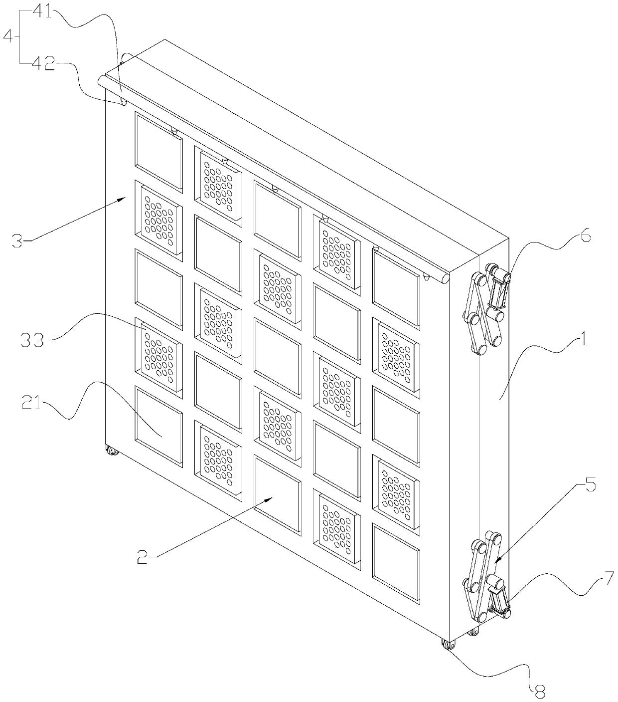 A wall vertical greening system