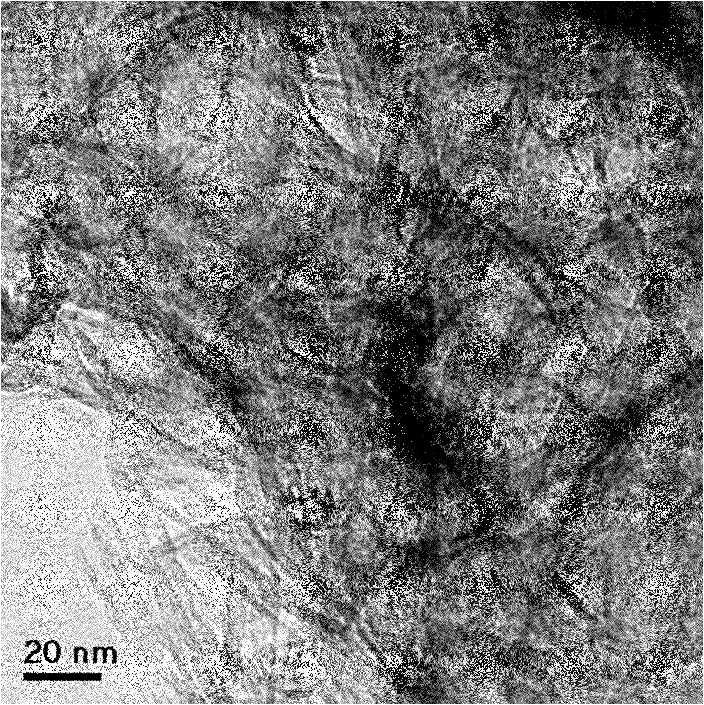 Method for preparing noble metal modified one-dimensional titanium dioxide Hg-removing catalyst