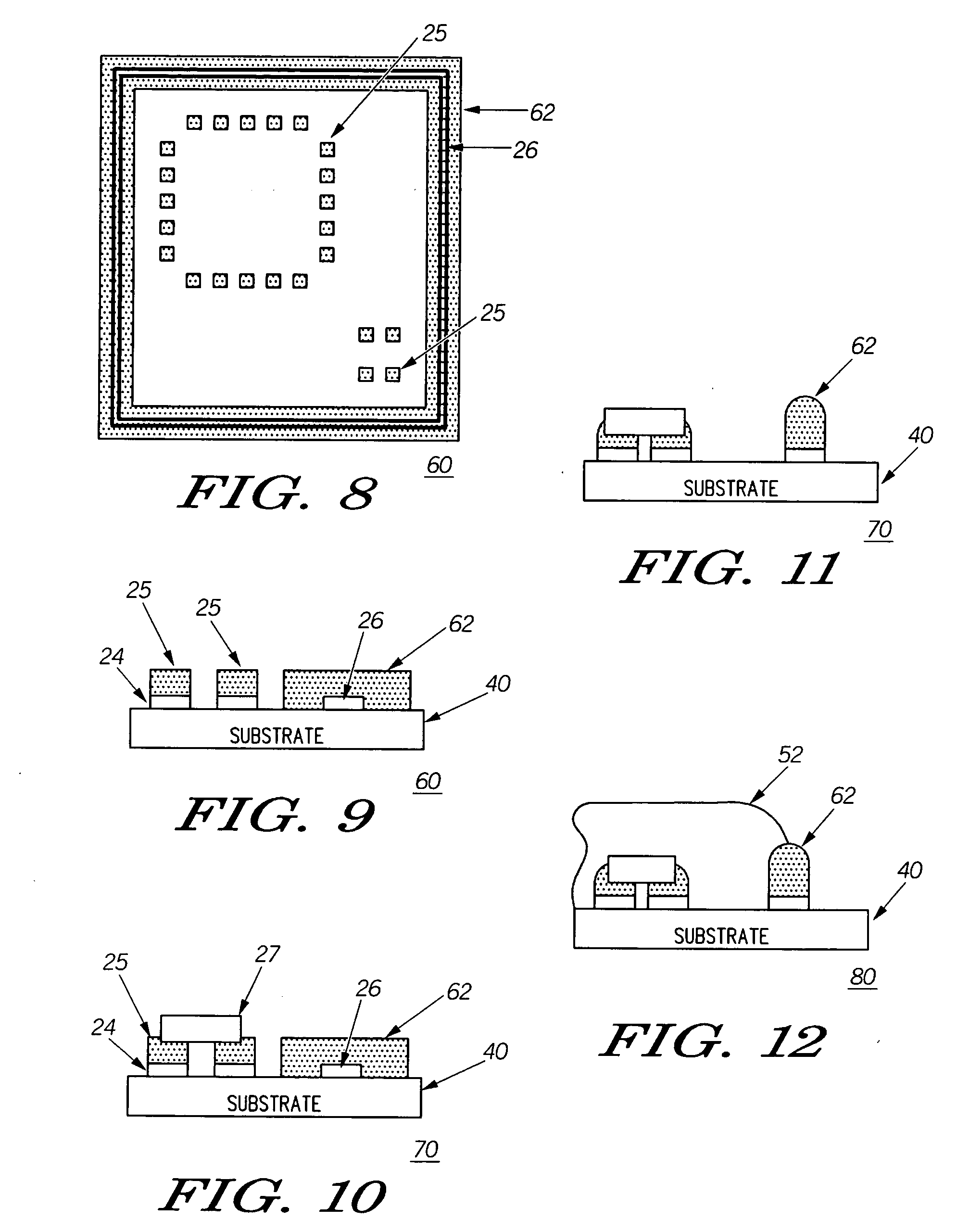 Method for attaching shields on substrates