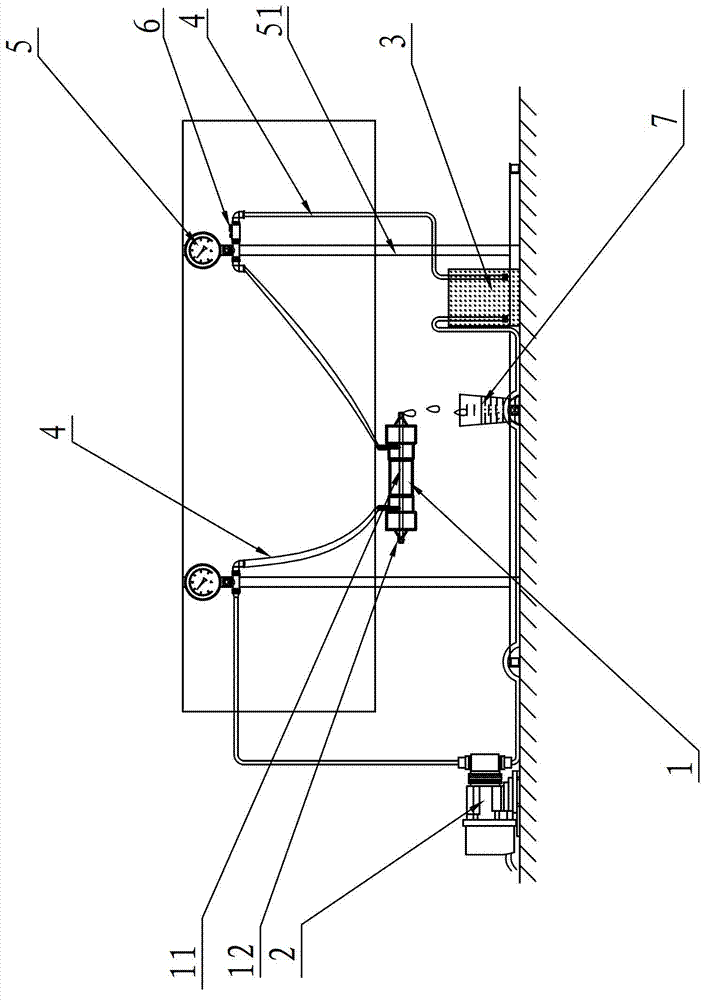 Device for testing antifouling property of hollow-fibre membrane